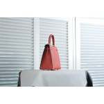 Kelly 25 heart red gold buckle epsom leather